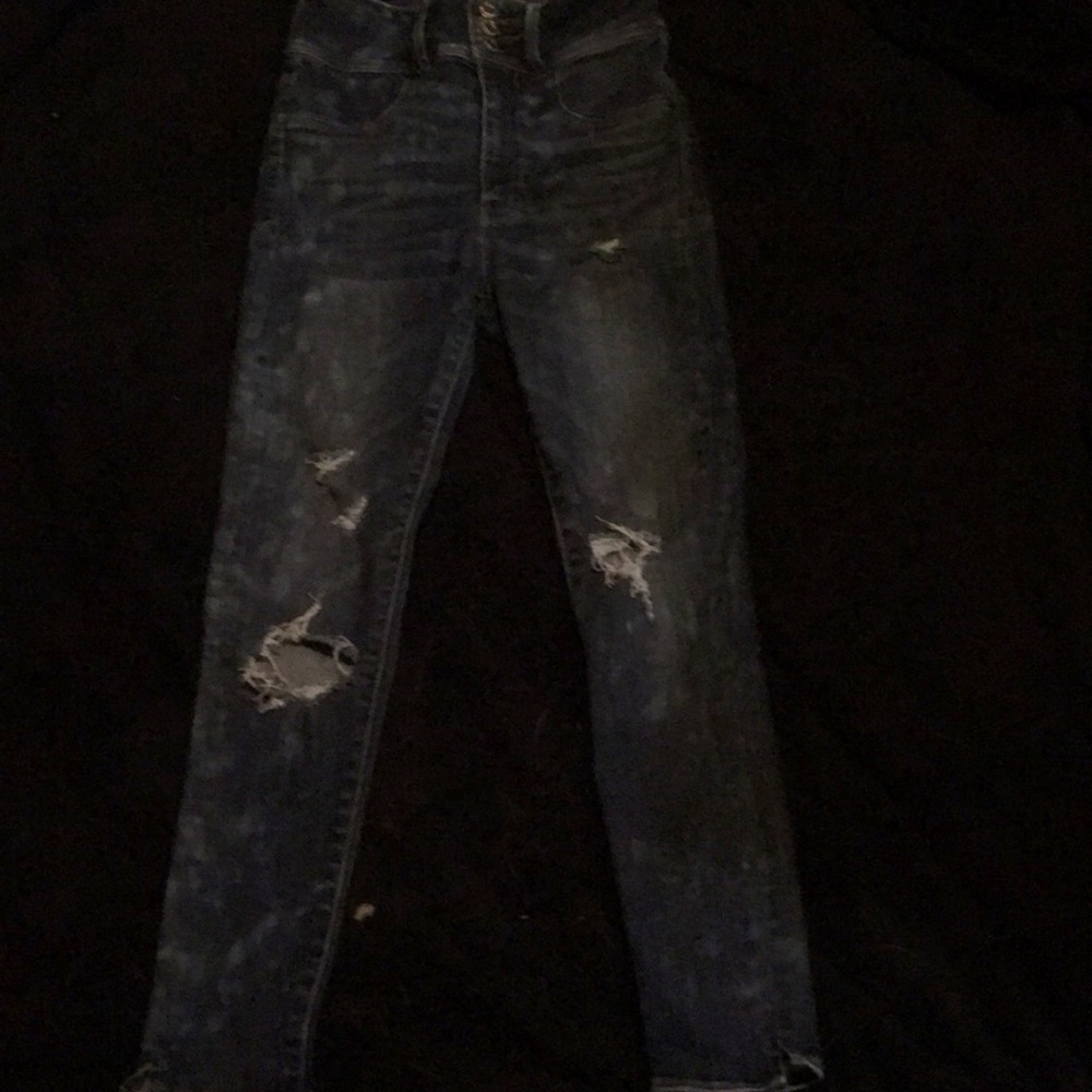 American Eagle skinny ripped jeans